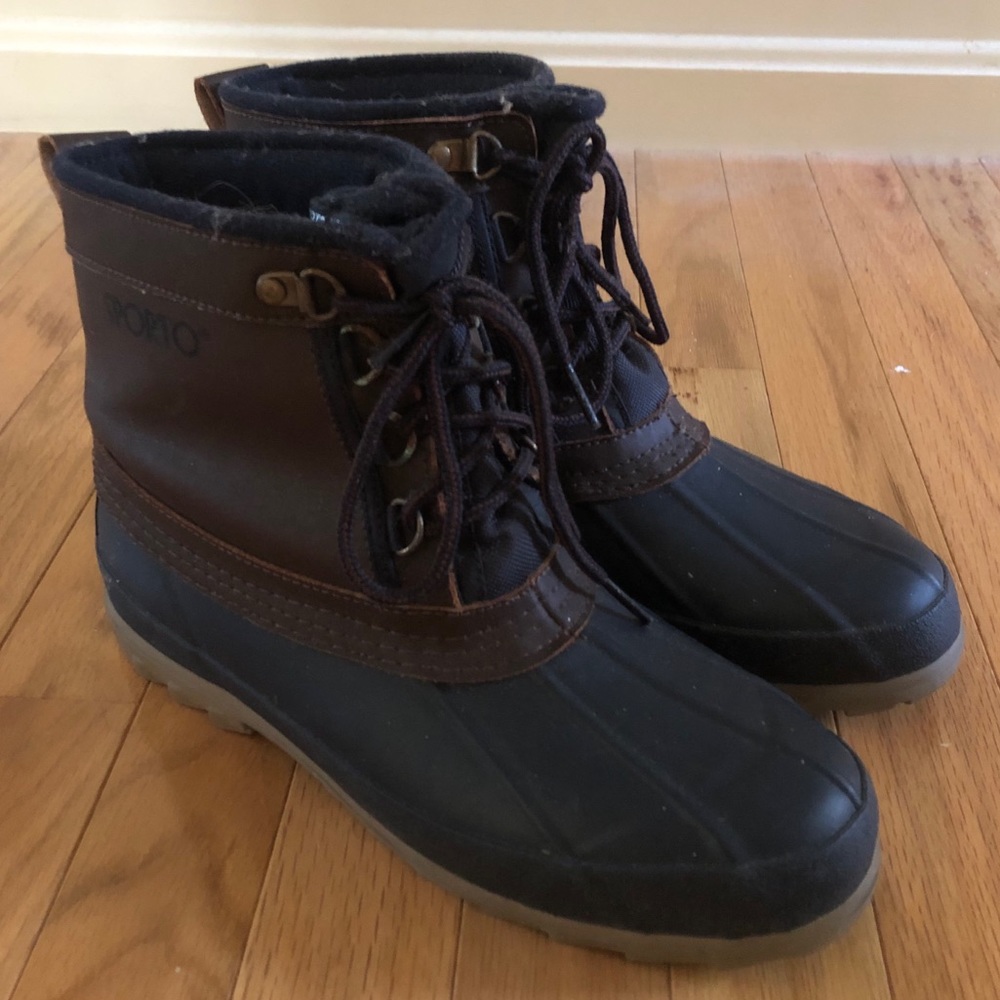 SPORTO blue and navy insulated rain boots